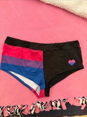 Bisexual pride cheeky shorts